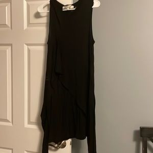 DVF Black cotton dress.